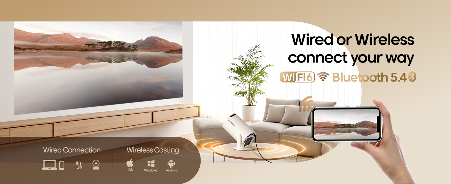 projector with wifi and bluetooth