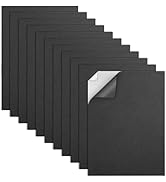 MEARCOOH Self Adhesive Foam Sheets, Black 9x12 Inch 2mm Sticky Eva Foam Paper for Crafts Cardmaki...