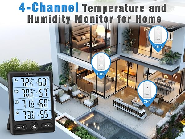 thermometer with 3 sensors