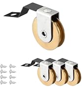 4 Pack Sliding Screen Door Roller Wheels-Steel Ball Bearing Replacement for B638&amp;B687&amp;B639,Fits f...