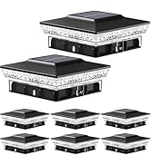 btfarm Solar Post Cap Lights Outdoor 4x4