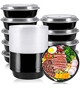 [50 Pack] 24oz Meal Prep Containers, Disposable To Go Containers, Plastic Food Storage Containers...