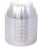 Clear Mini Plastic Bowls - (Bulk 50 Pack) 6 Oz Disposable Premium Hard Plastic Dessert Bowls for ...