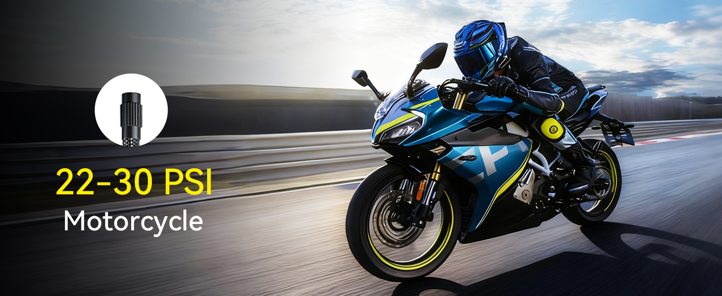 Portable Tire Inflator for Motorcycle