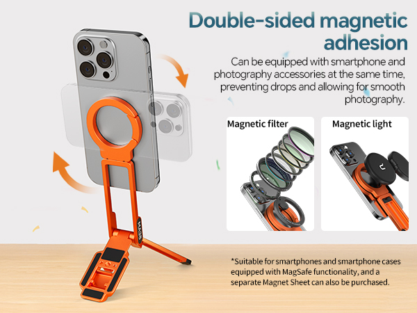 magnetic phone tripod