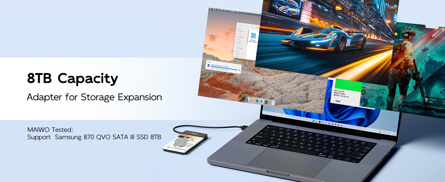 2.5 SATA hdd ssd to USB Cable Converter shell housing container caddy holder docking station