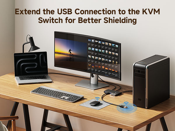 USB A extension cable for easy connections with smartphones, tablets, and gamepads