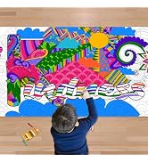 OHOME Mandala Giant Coloring Poster/Tablecloth-30 x 72 Inch - Crafts for Girls 8-12 - Party Favor...