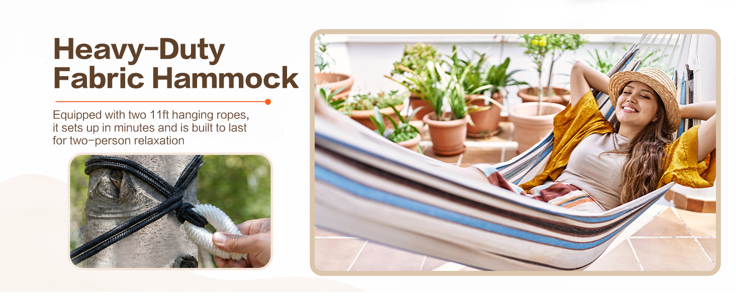 JoyView Brazilian Double Hammock