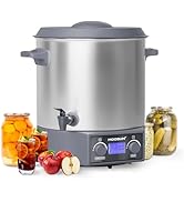 MOOSUM 27 QT Electric Water Bath Canner, Digital LCD Display with Timer &amp; Temp Control, Includes ...