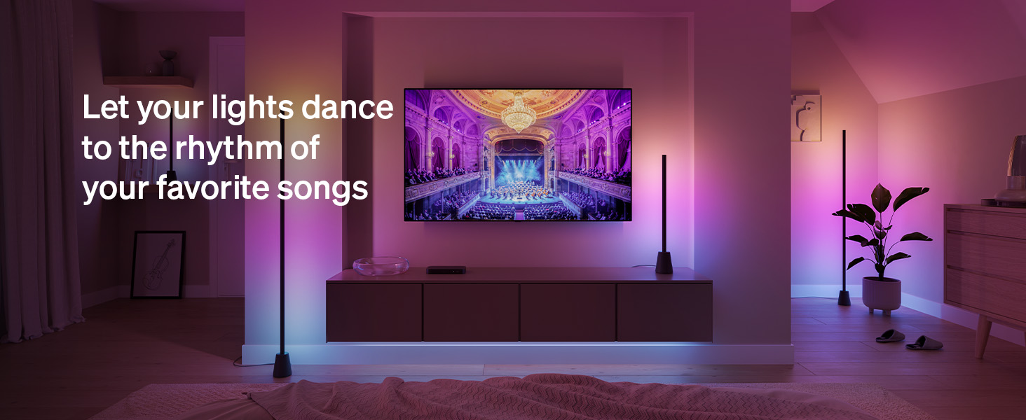 Lights dance to the rhythm