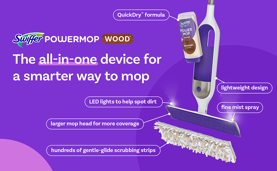 The all-in-one device for a smarter way to mop.