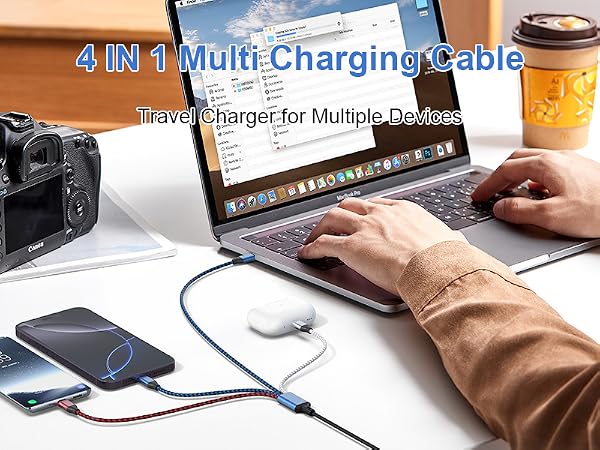 4 IN 1 Multi Charging Cable