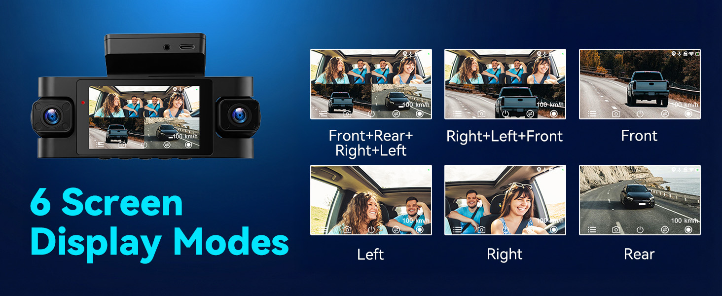 6 screen display modes