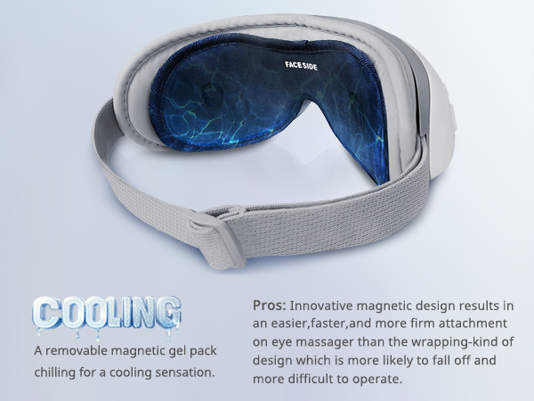 eye massager with heat and cooling