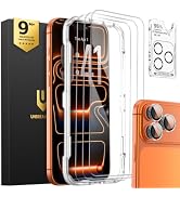 UNBREAKcable iPhone 17 Pro Max Screen Protector &amp; Camera Lens Protector | Upgraded Dual-Tempered ...