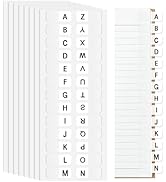 A-Z Sticky Alphabet Tabs Self-Adhesive Letter Index Tabs for Notebook, Textbook, Dictionary, and ...