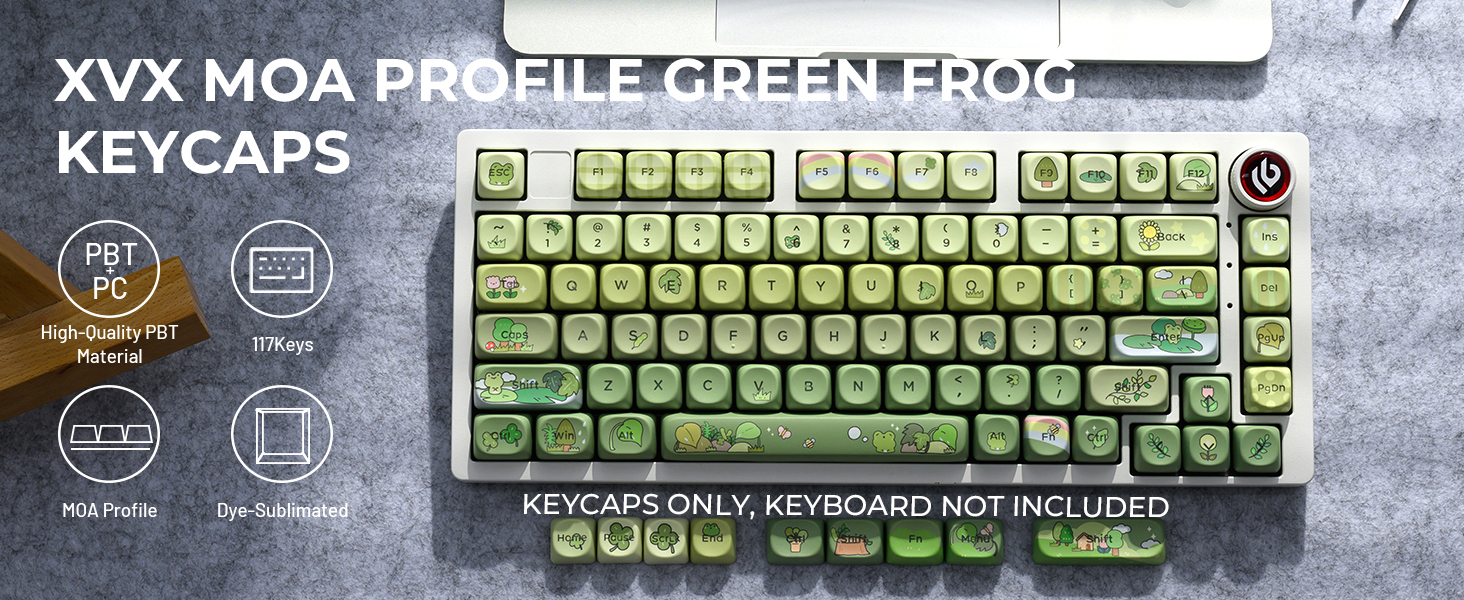 Frog keycaps