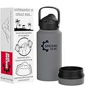 HydraNest 32oz Stainless Steel Water Bottle with Straw - Durable &amp; Leak-Proof - Portable for Trav...