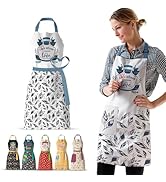 VITA ELEGANTE Aprons with Pocket – Waterproof Adult Apron for Cooking, Baking, Kitchen, Chef or C...