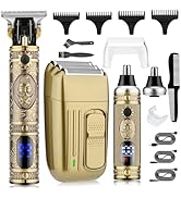 Karrte Men’s Grooming Kit Professional Hair Clippers and Shaver for Men,Electric Razor and Nose T...