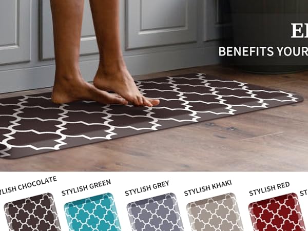 chocolate kitchen mat