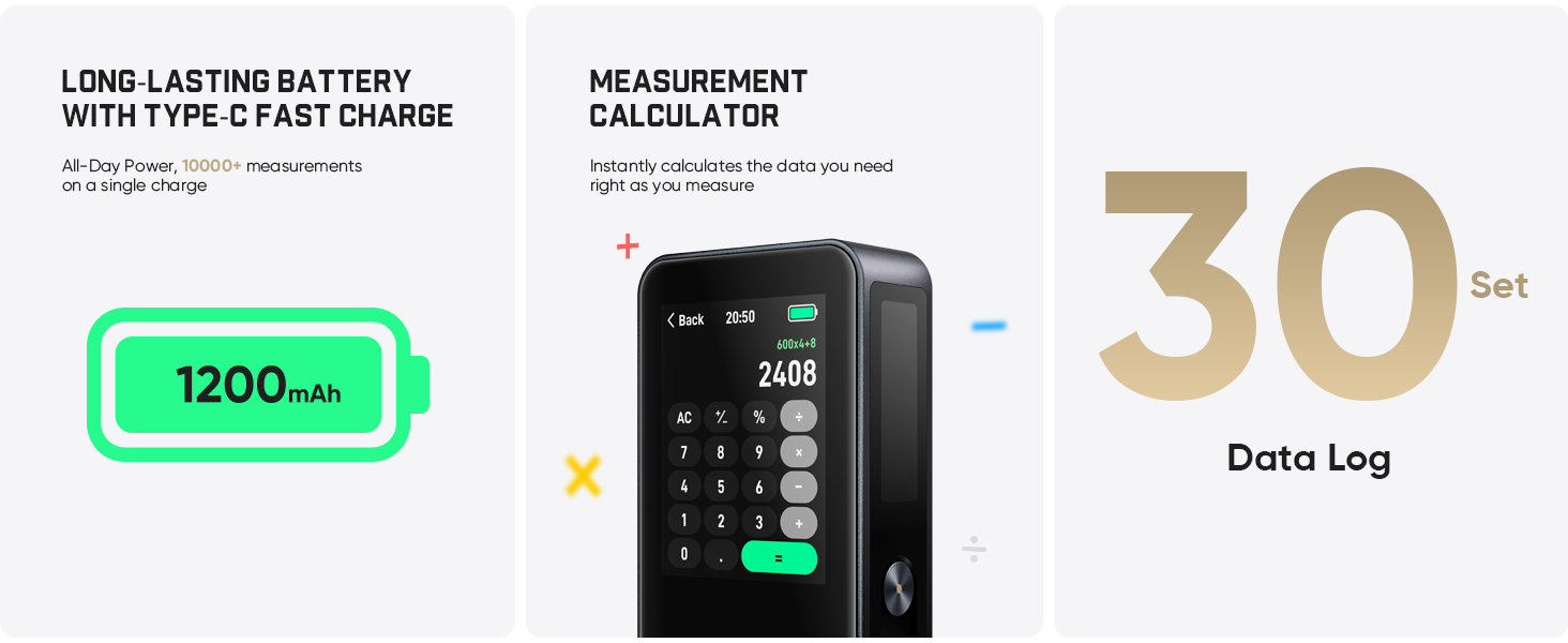 Fanttik A11 Ultra Digital Laser Tape Measure with HD IPS Color Display