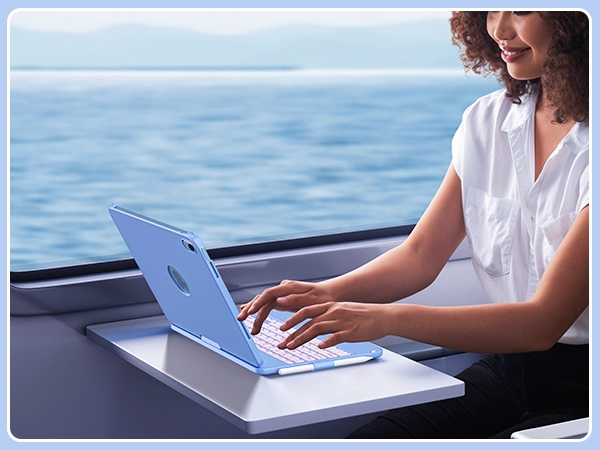 Touch Keyboard Case for iPad 10th Generation (10.9 Inch 2022 iPad 10th Generation Case with Keyboard