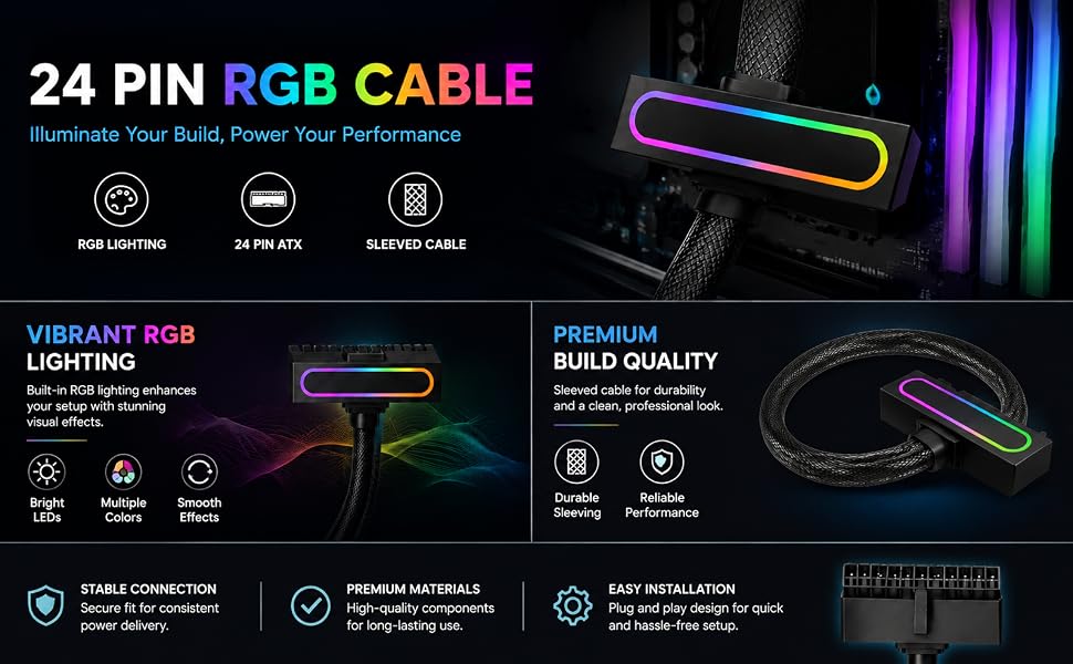 24 PIN RGB CABLE