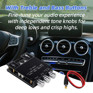 With Treble and Bass Buttons