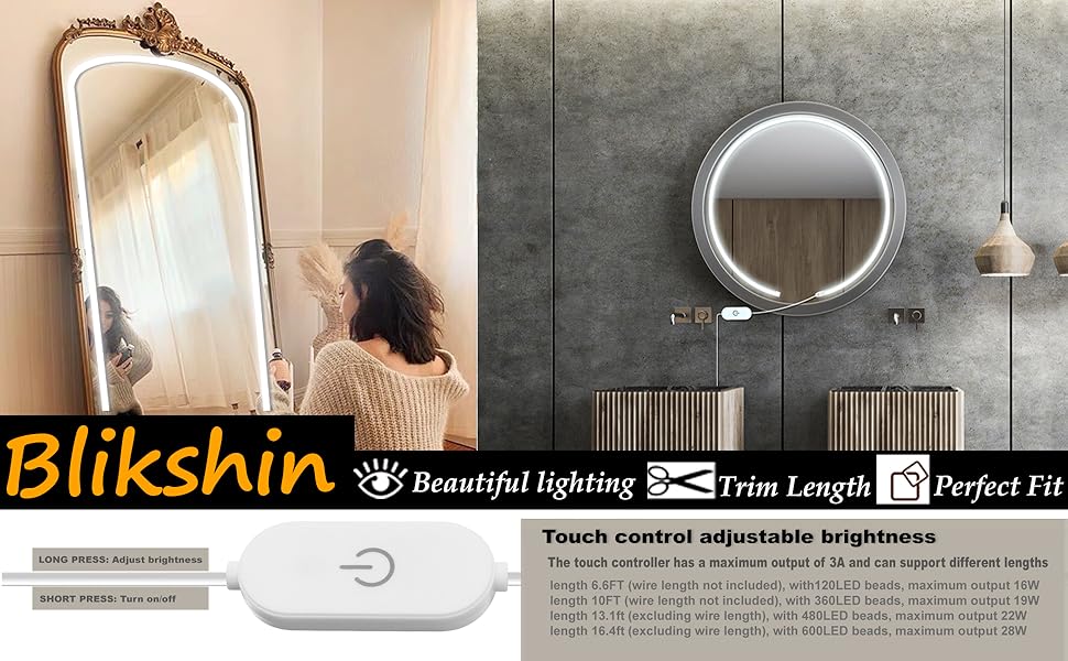 meakup light for mirror