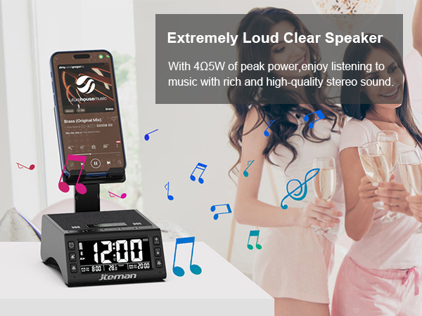 bluetooth speaker with alarm clock