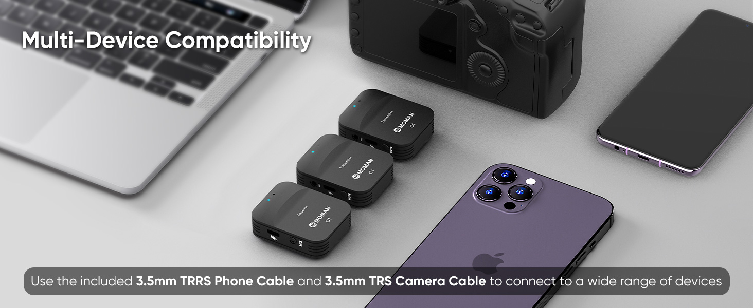 Moman C1 Wireless Lavalier Microphone