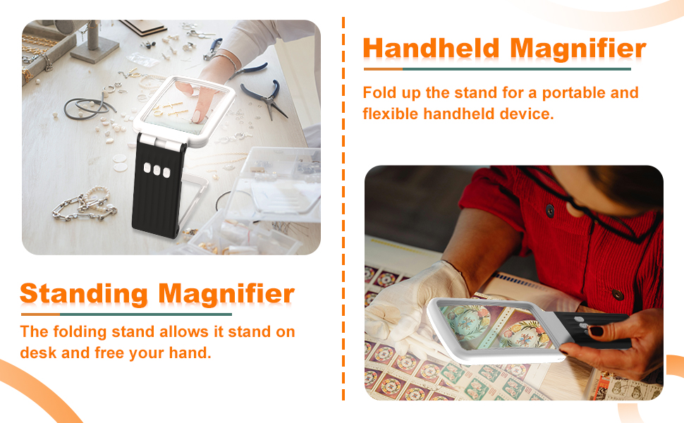 magnifying glass with stand