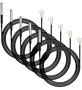 FRCVESNG DS18B20 Temperature Sensor, Digital Temperature Probe Sensor Waterproof Temp Digital The...