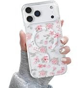 QLTYPRI Magnetic for iPhone 17 Pro Max Case Compatible with Magsafe, Cute Floral Flower Aesthetic...