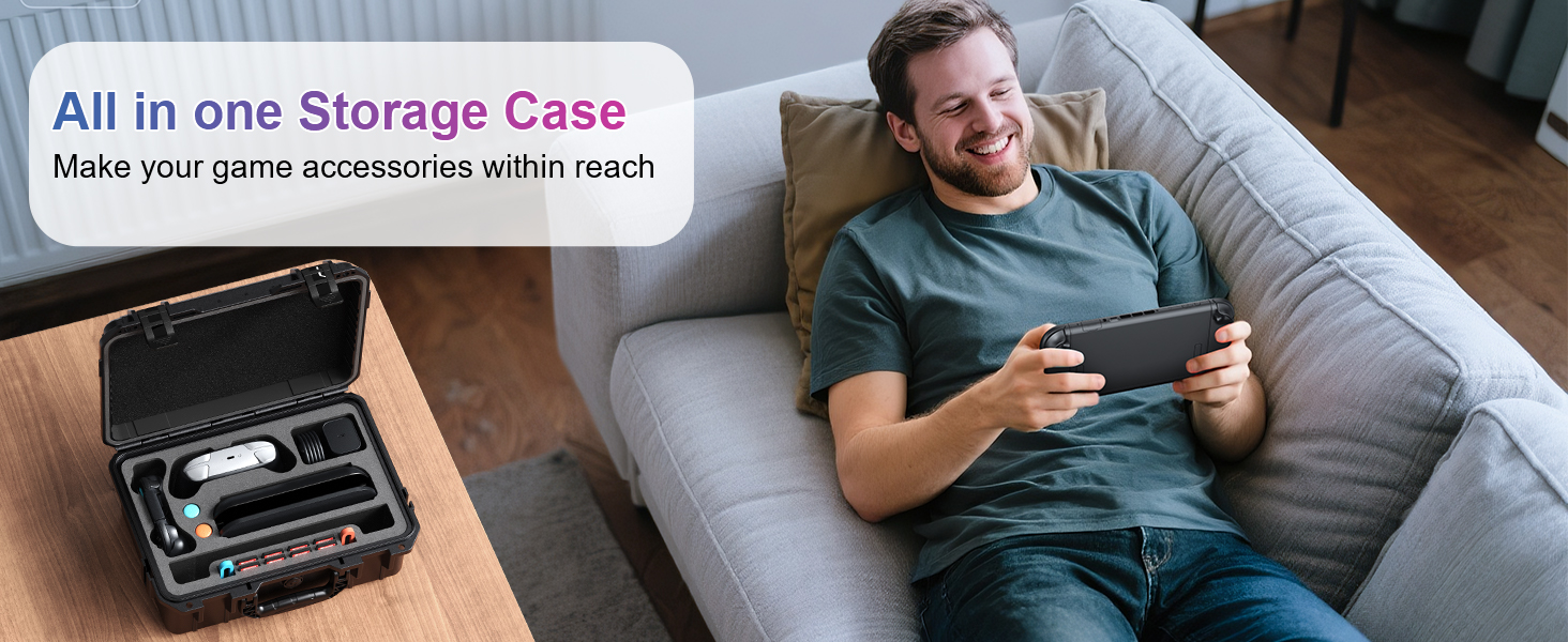 All-in-one storage case for switch 2