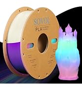 Sovol 3D Printer Glow in The Dark Filament Gradient Multicolor Fast Change PLA 1kg (2.2 lbs) Spoo...