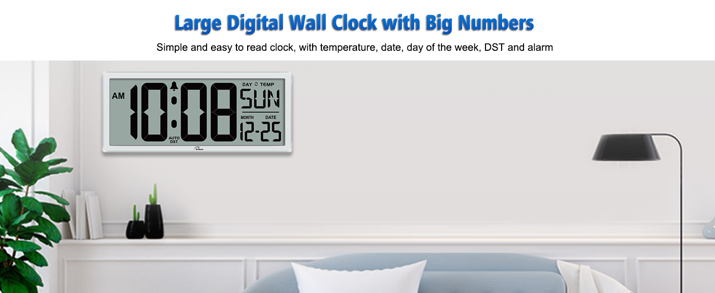 digital wall clock