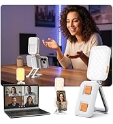 JCZT 82 LED Selfie Light with Stand and Phone Holder – 10" Portable Phone Fill Light Clip for iPh...
