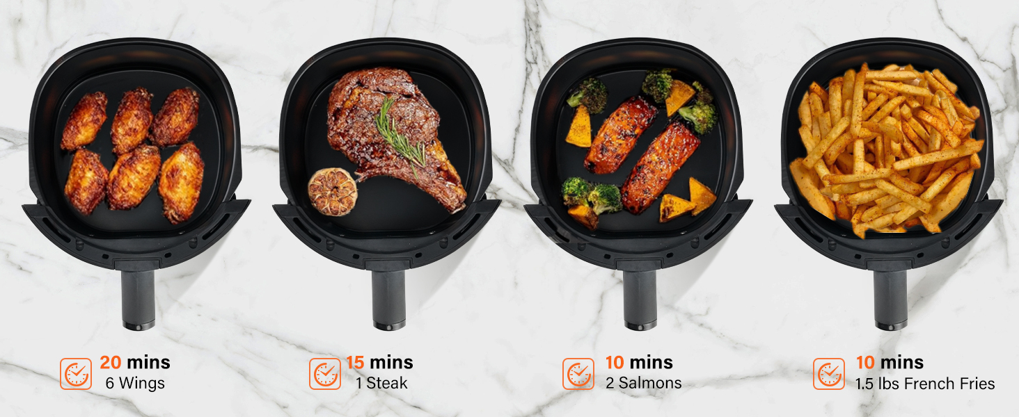 MIRASTON 2.6QT Knob Air Fryer