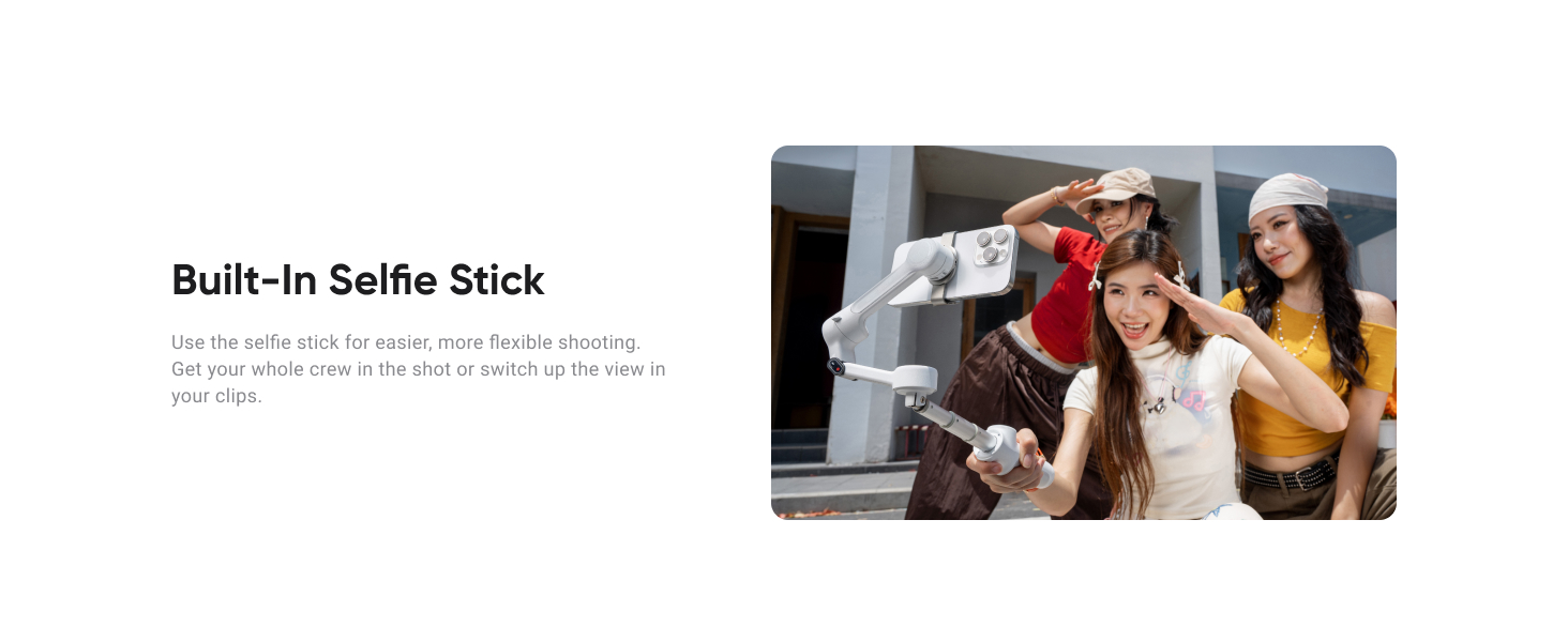 Intsa360 Flow 2 White Gimbal Stabilizer for Smartphone