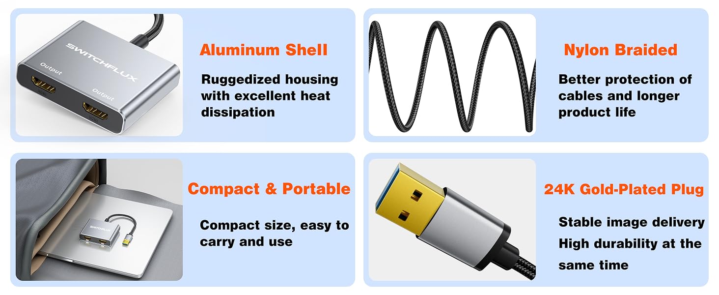 usb to hdmi adapter for dual monitor