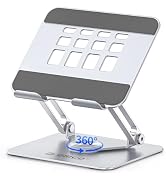 ORICO 360° Rotating Tablet Stand for iPad up to 12.9 Inch, Foldable Tablet Stand for Desk, Alumin...