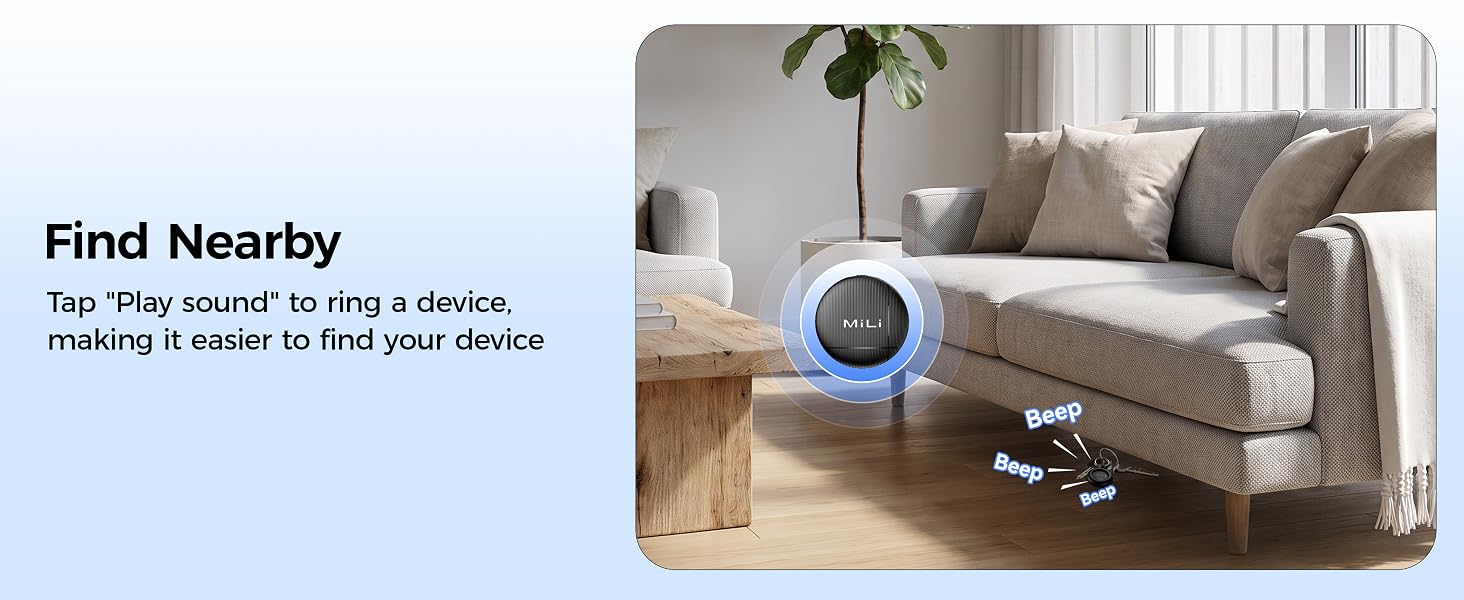 MiLi Air Tracker Tags for iOS and Android
