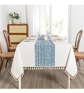 MYSKY HOME Tablecloths for Rectangle Tables, Tablecloth Rectangular Water Resistant, Table Cloths...