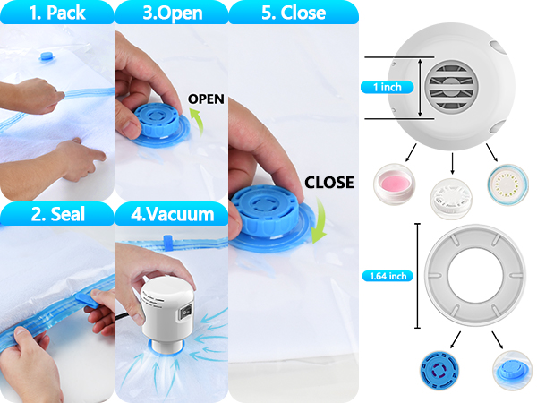 GGH Electric Air Pump for vacuum seal bags Travel