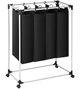 4-Bag Laundry Sorter Cart Easy Clean Laundry Hamper Sorte Laundry Organizer Laundry Basket Laundr...