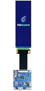 TekGroAml 4 Inch 720x720 IPS Square Touch LCD Display, H/D Video Port