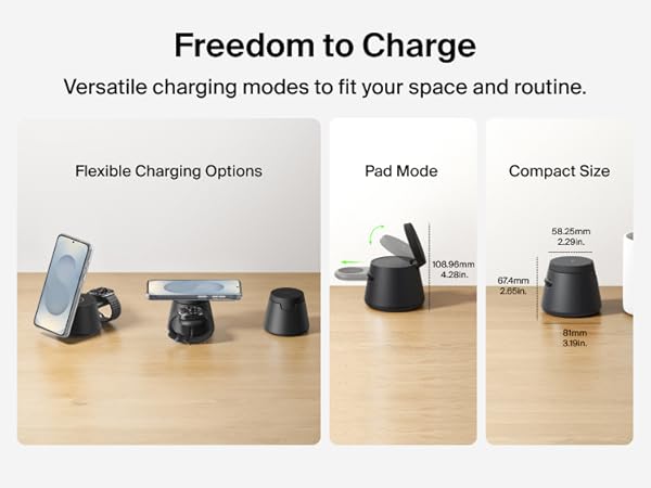 3-in-1 wireless charging station